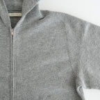 ZIP-FRONT ATHLETIC HOODIE #PEWTER [252OJ-CT06]