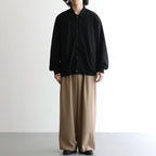 DOUBLE PLEATED BUGGY TROUSERS #BEIGE [M26C06PT01C]