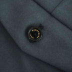 DOUBLE PLEATED WIDE TROUSERS #FOREST GRAY [A25C15PT02C]