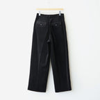 Finx Cotton Corduroy Wide Trousers #Black [NEP-AW2659 ]