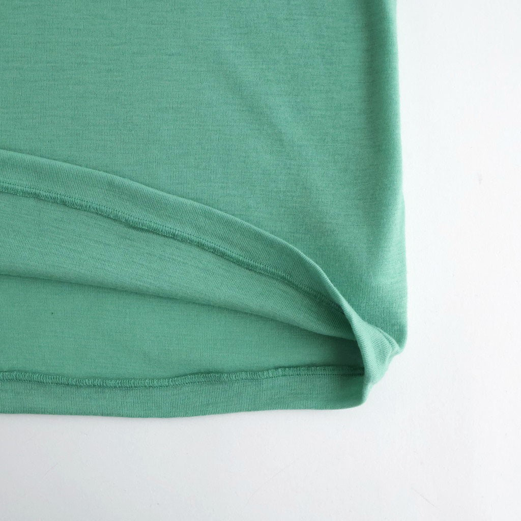 Wool Rib Turtle Neck #FadeGreen [BHSW24F12F26]