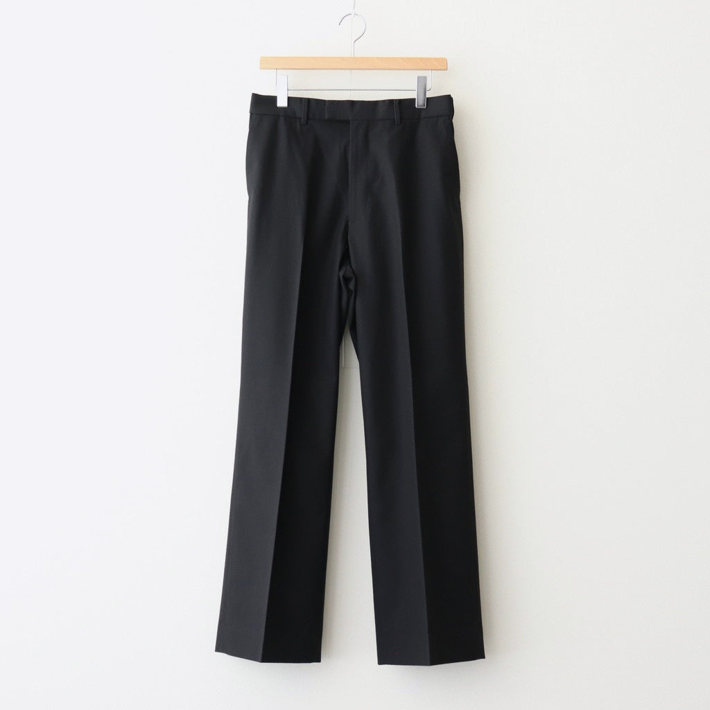 WIDE STRAIGHT TROUSERS #BLACK [A25C04PT03C]