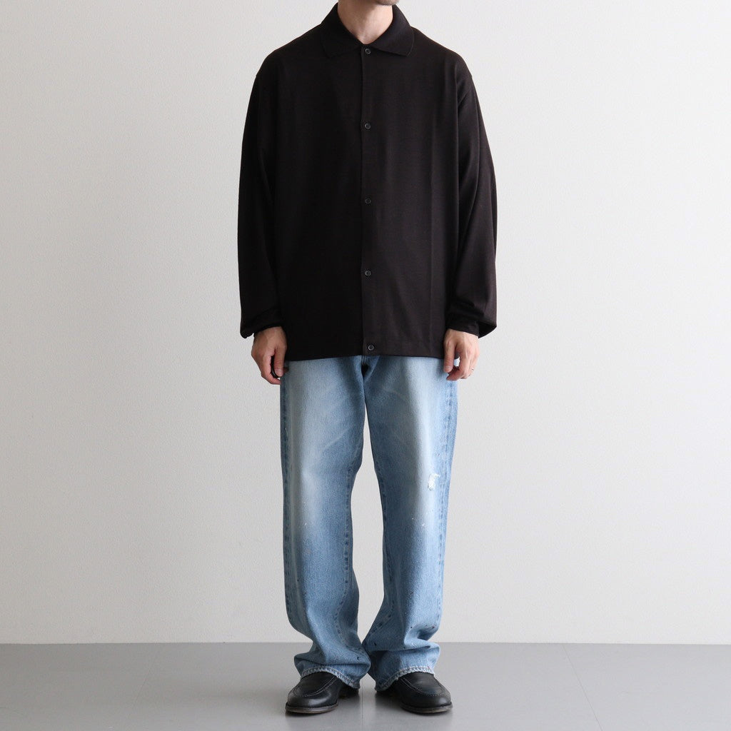 SHIRT CARDIGAN #DARK BROWN [M26C15CS01C]