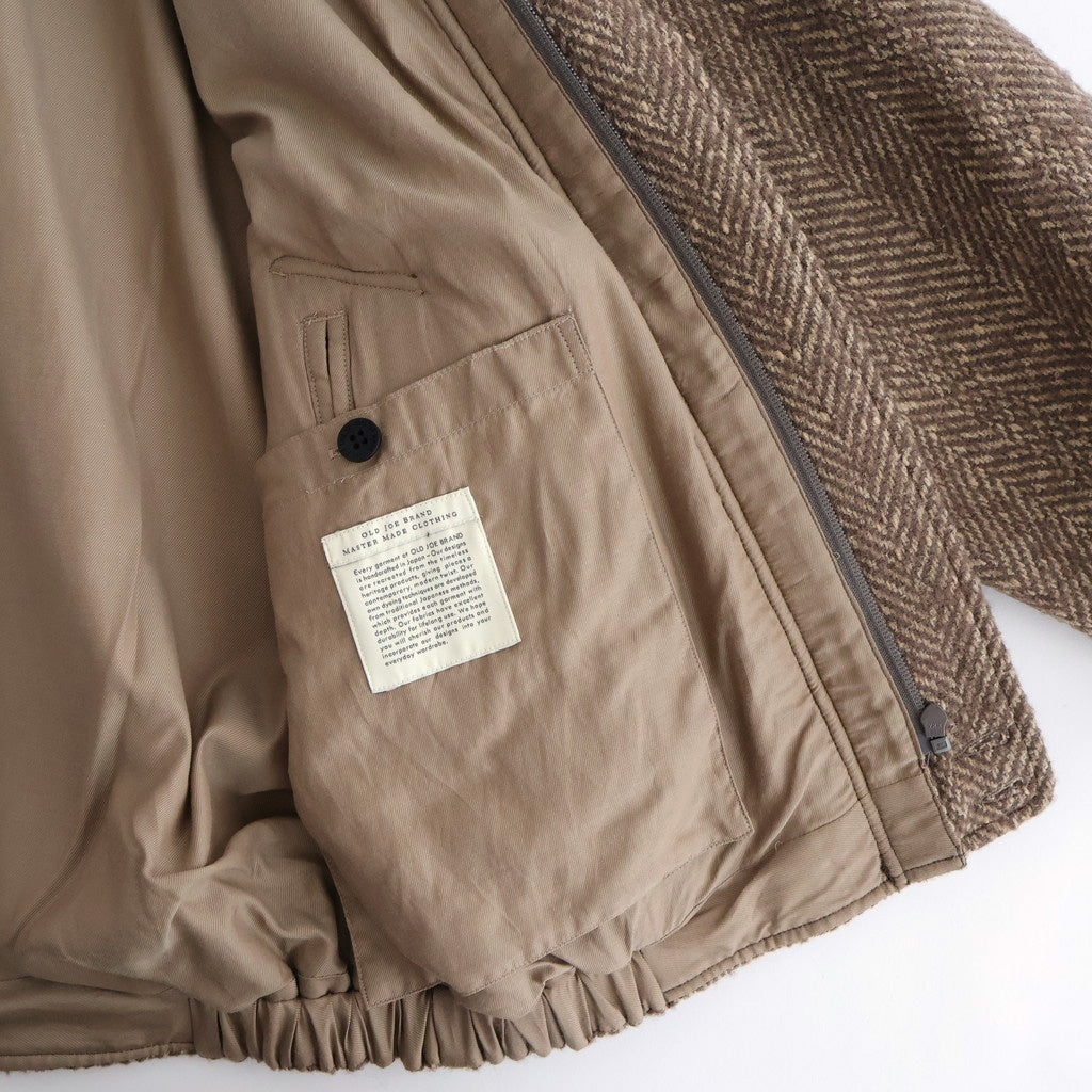 ROUND-COLLAR MOTORING JACKET #WHEAT [252OJ-JK04]