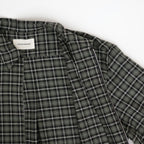 ZIP SHIRT #MOSS GRAY CHECK [A26C17SH03C]