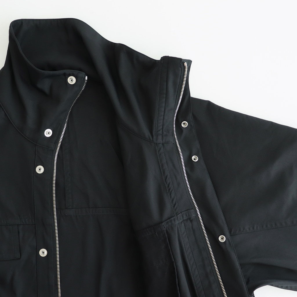 HIGH COUNT DOUBLE TWILL POLYESTER BZ #010 BLACK [16852 25022]