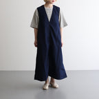 Indigo Field Jumper Dress #Indigo [N25SF024]
