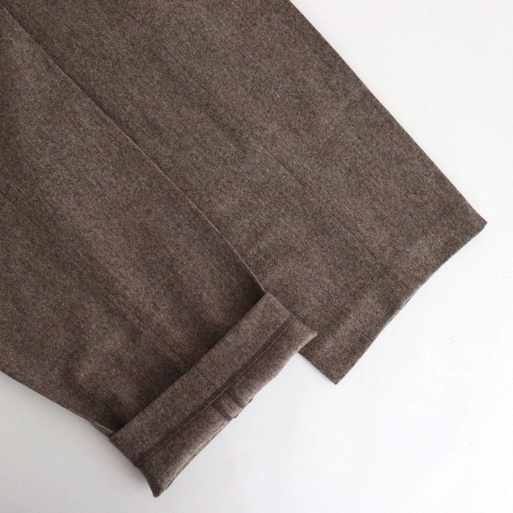 DOUBLE-PLEATED SMARTY TROUSER #TAUPE [242OJ-PT05]