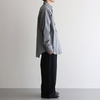 WIDE LEG EASY PANTS #CHAMBRAY BLACK [M25C12PT02C]