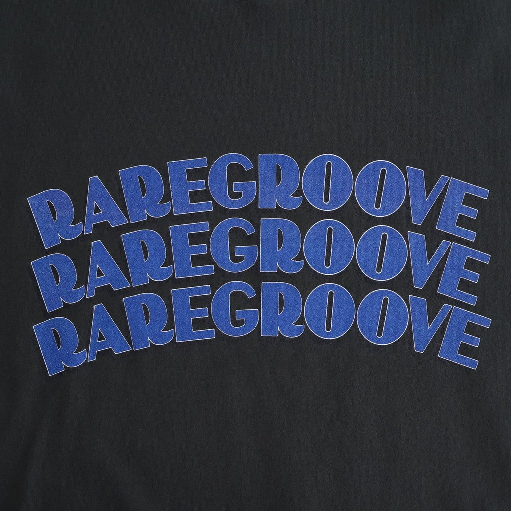 RAREGROOVE Print Tee WIDE #InkBlack×Blue-PT [bROOTS25S34S26B]
