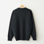 SUNSHINE CASHMERE CREW NECK #HEATHER BLACK [BN-26FM-057]