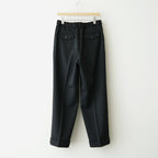 DOUBLE PLEATED SEMI EASY TROUSERS #BLACK [A26C15PT01C]