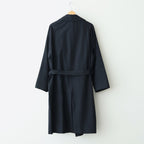 Wool Gabardine Trench Coat #BlackNavy [BHS25F006]