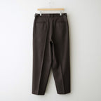 SINGLE PLEAT WIDE TROUSERS #BROWN BIRD’S-EYE [M26C10PT02C]