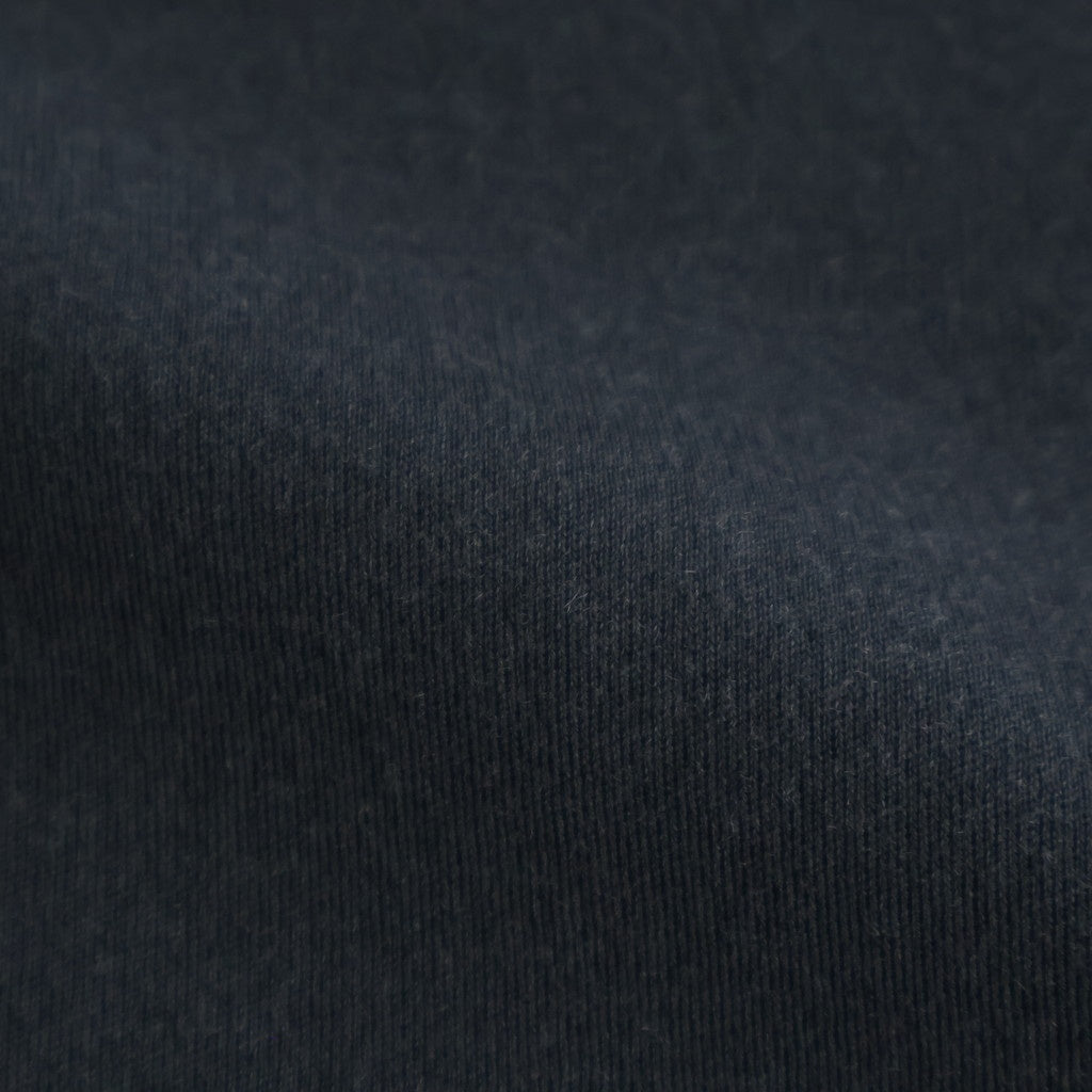 32G SMOOTH WOOL POLO HALF ZIP #CHARCOAL BLUE [BN-25FM-021]