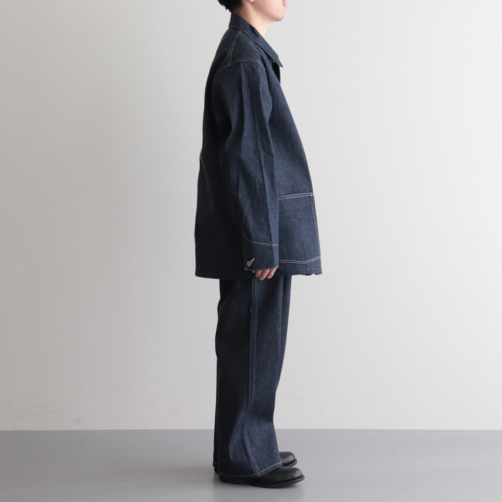 MIL DENIM FATIGUE TROUSERS #INDIGO [PM-PTM35]