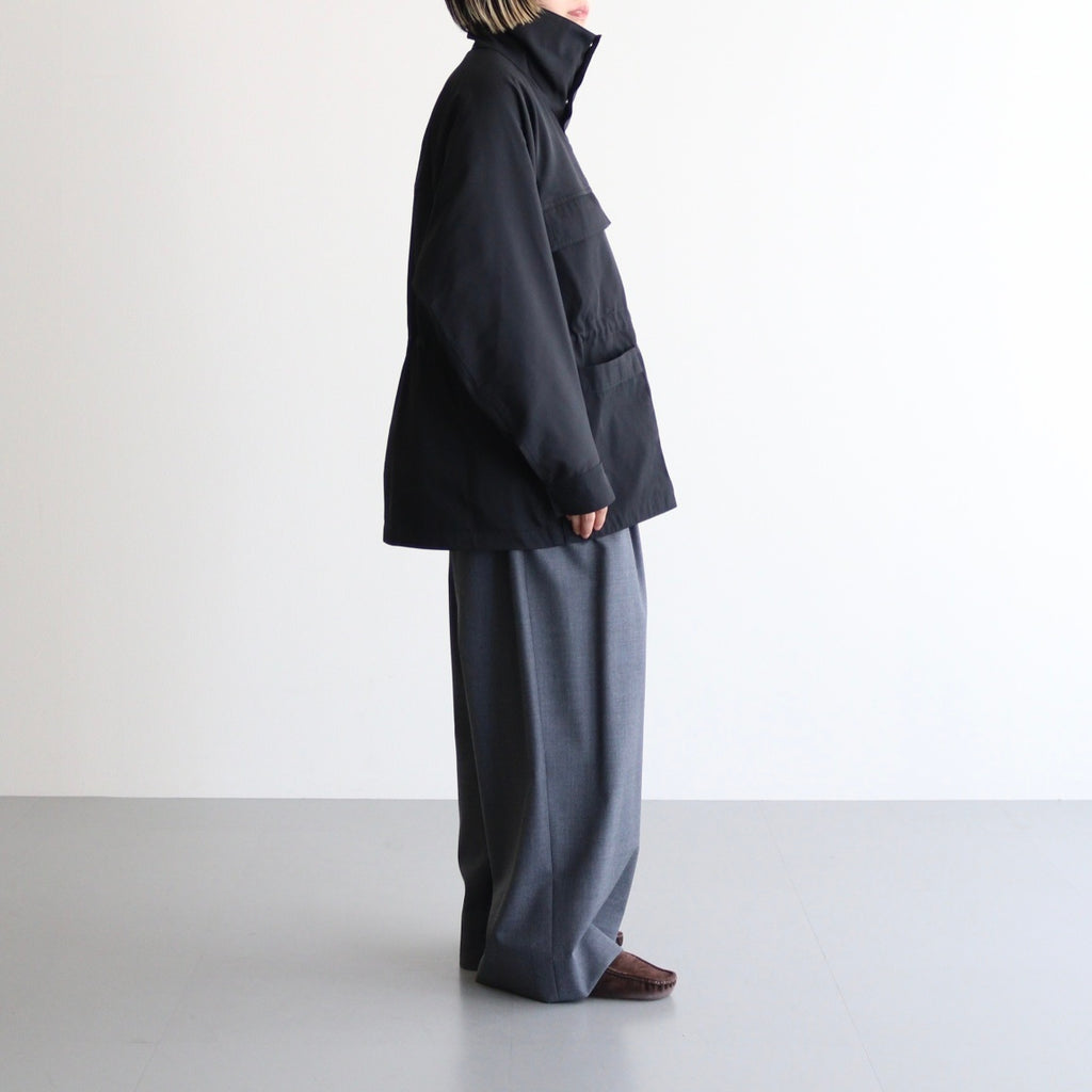 HIGH COUNT DOUBLE TWILL POLYESTER BZ #010 BLACK [16852 25022]