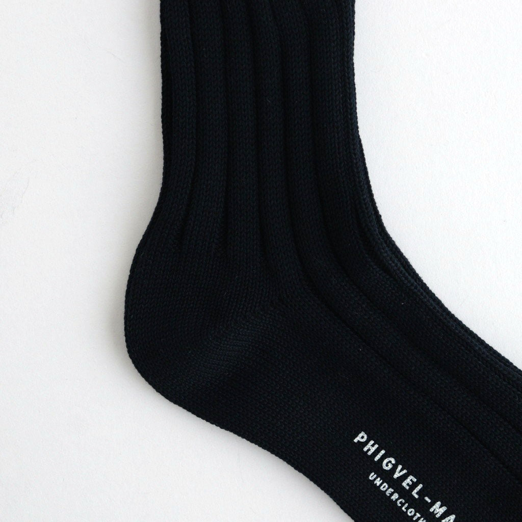 GENT’S SOCKS #IVORY BLACK [PM-ACPP06]