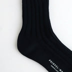 GENT’S SOCKS #IVORY BLACK [PM-ACPP06]