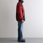 PANEL COLOR TRACK JACKET #RED/BLK [DNS26B02]