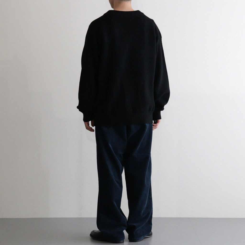 Yak Washi V-neck #Black×Black [NEP-AW2518UNI]