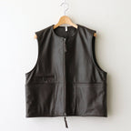 WORK VEST #D.BROWN [V-09-C-COW-4]