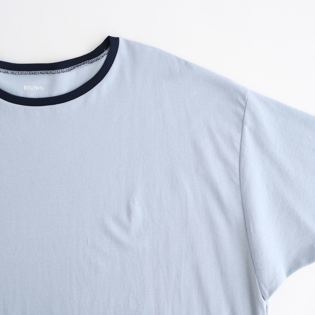 PIMA MOKLODI RINGER TEE #BLUE×NAVY [26S-BIS-CS61]