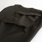 HOPSACK WIDE POCKET TROUSERS #FOREST [PMAT-PT06]