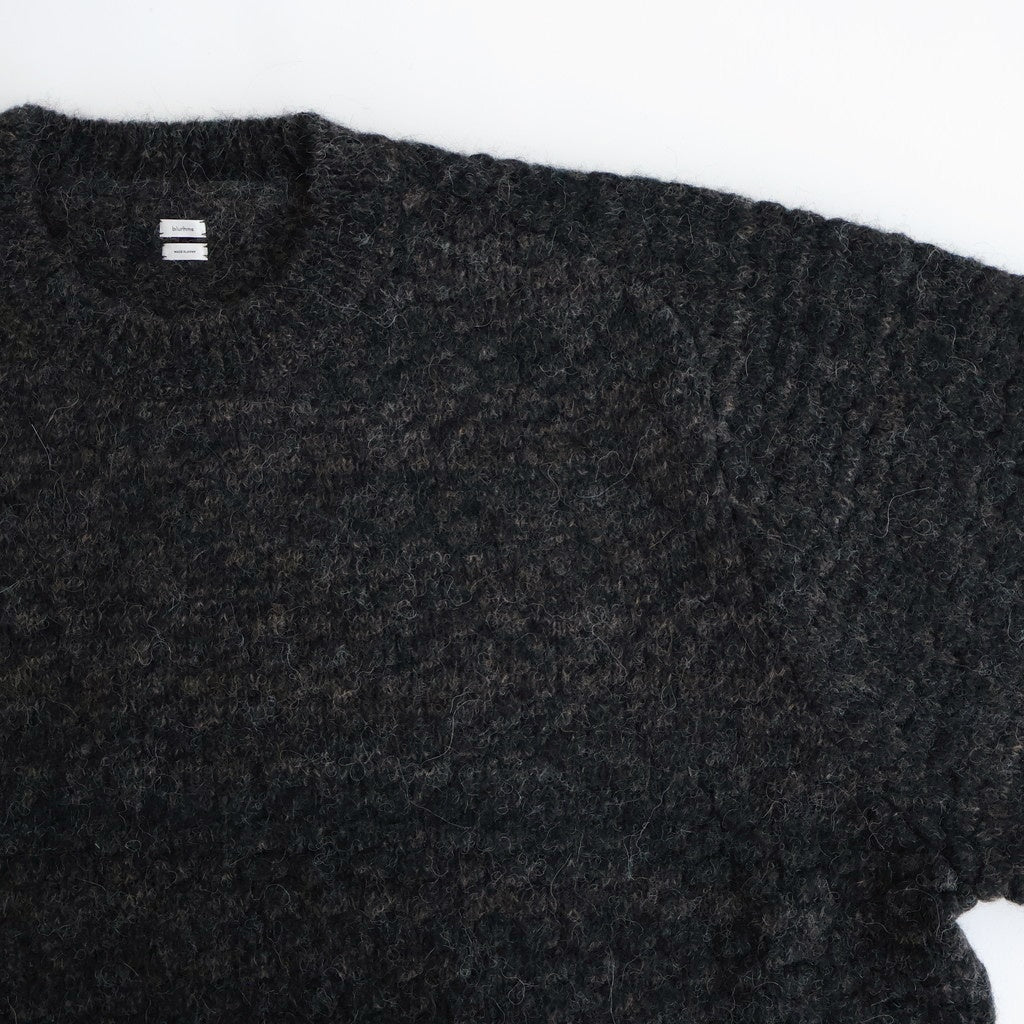 Baby Alpaca Knit P/O #MelangeDarkBrown [BHS25F013]