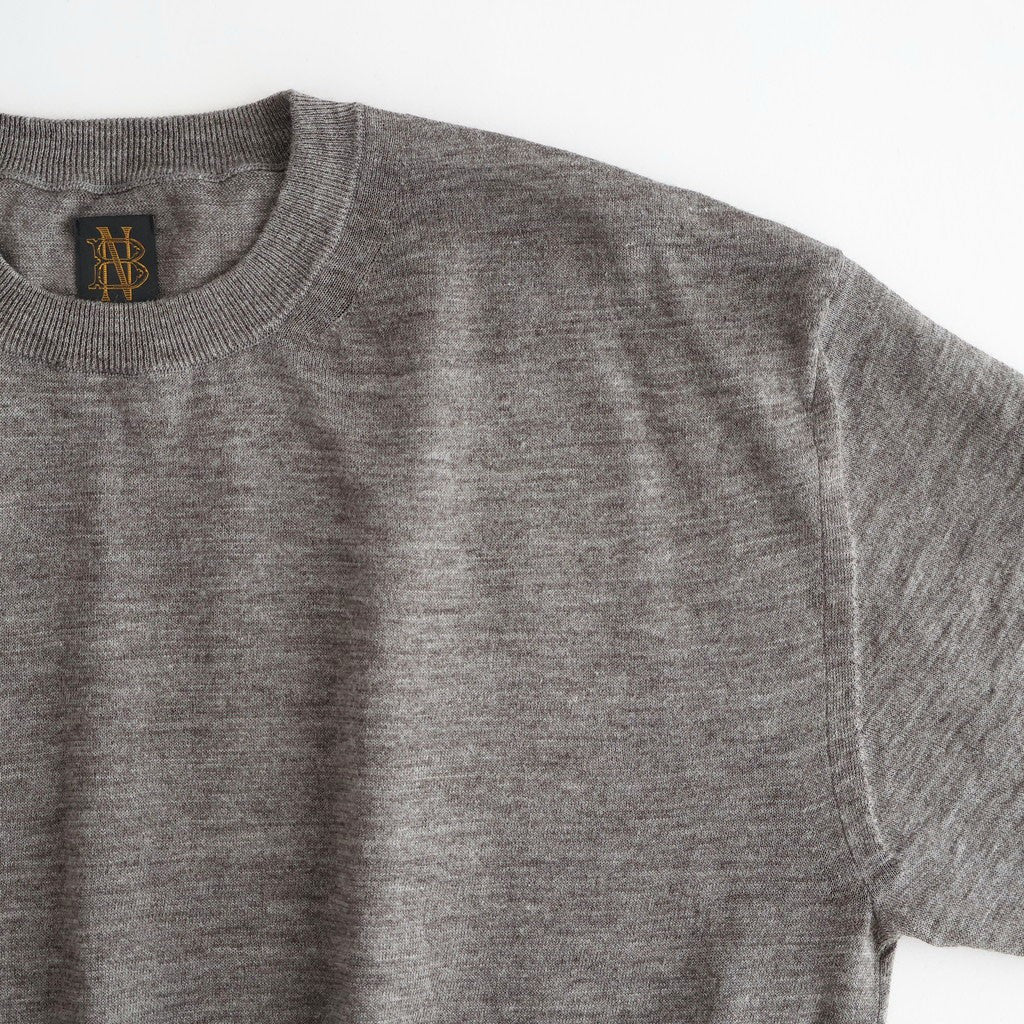 CHOMA CREW NECK #GREIGE [BN-26SL-039]