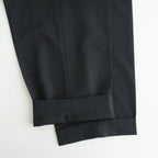 DOUBLE PLEATED SEMI EASY TROUSERS #CHARCOAL [A26C07PT02C]