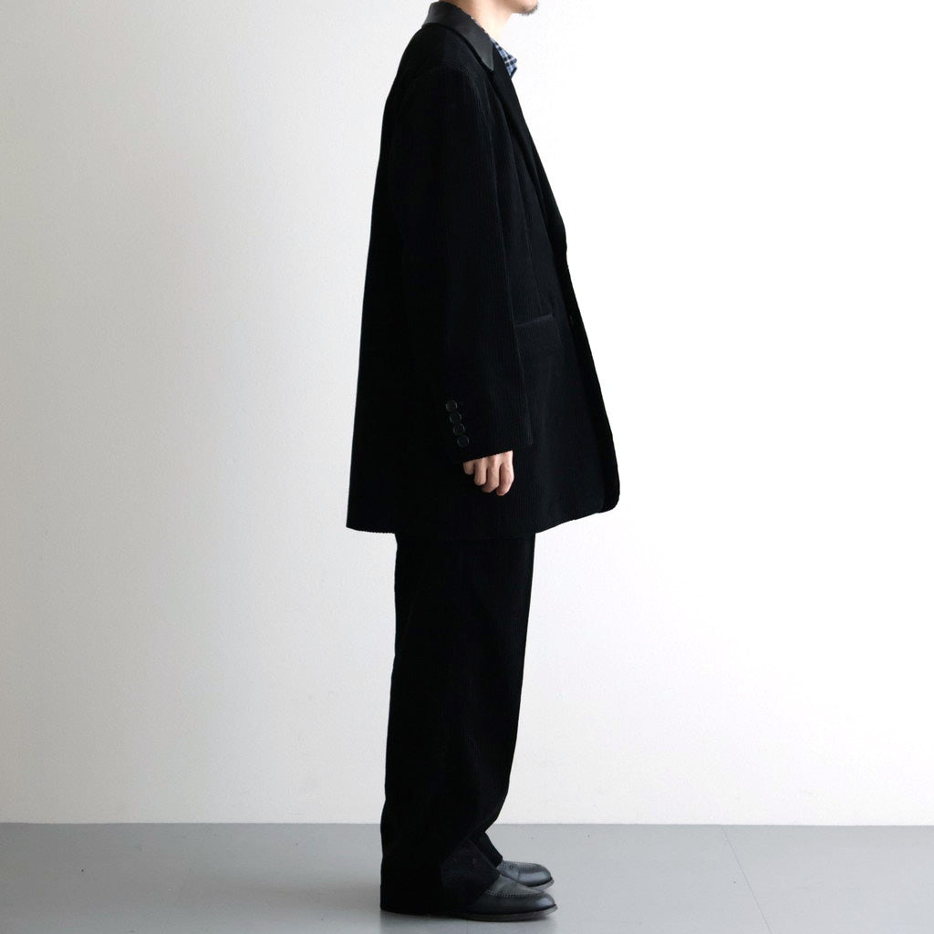 MIXED-WALE CORDUROY TAILORED JACKET #BLACK [26W-BIS-JK11]
