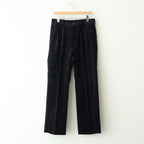 CLASSIC FIT DOUBLE PLEATED TROUSERS #BLACK [A25C13PT02C]