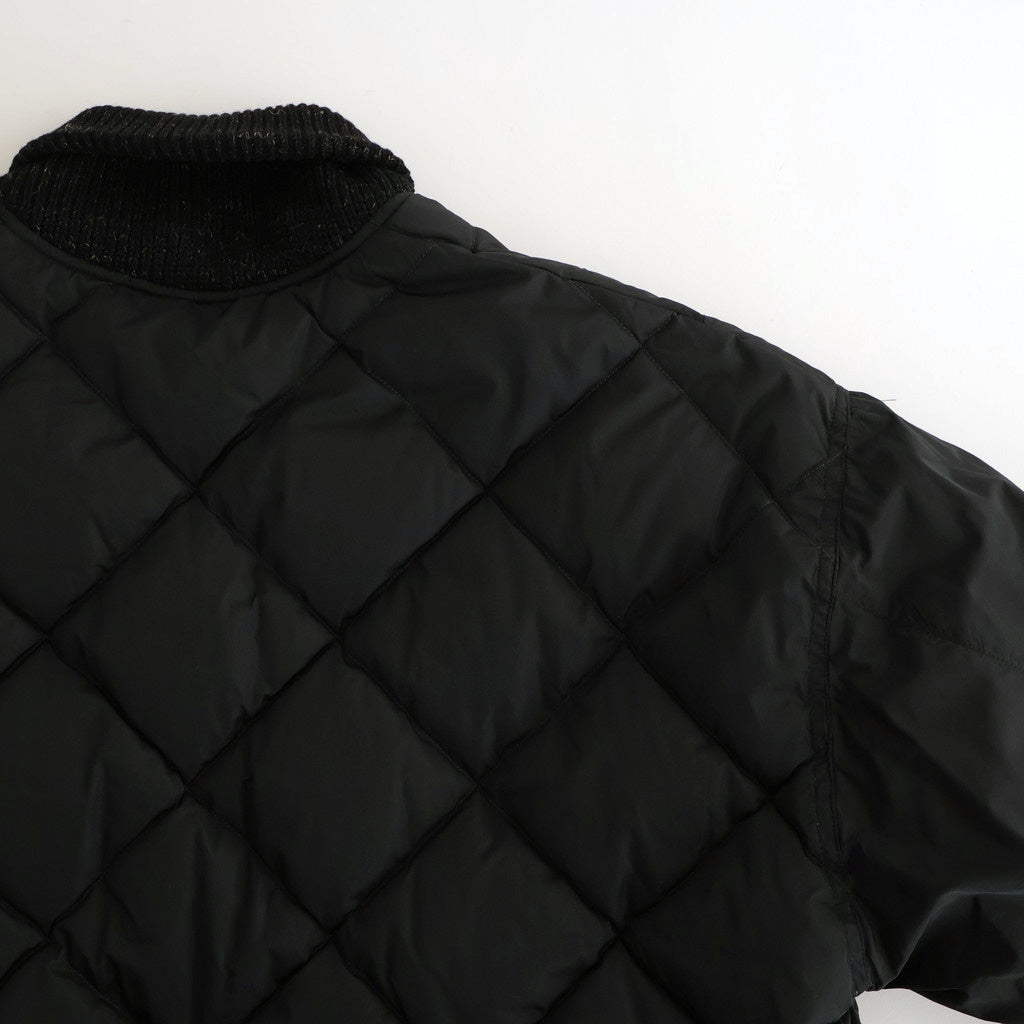 HIGH-COUNT SILK MITTEN PUFF JACKET #BLACK [252OJ-JK13]