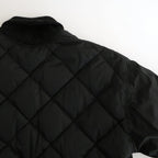 HIGH-COUNT SILK MITTEN PUFF JACKET #BLACK [252OJ-JK13]