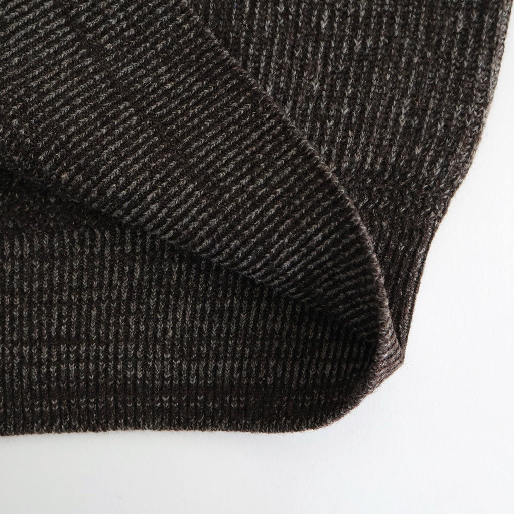 BLENDED KEMPI CREW-NECK SWEATER #BARK [252OJ-KN01]