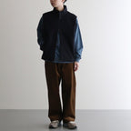 ZIP UP VEST #DARK NAVY [M24D10BL02A]