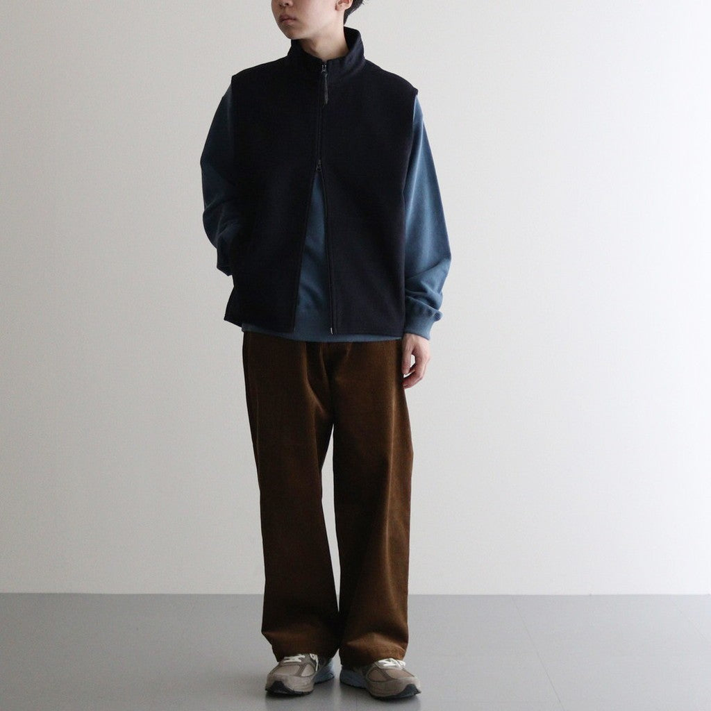 ZIP UP VEST #DARK NAVY [M24D10BL02A]