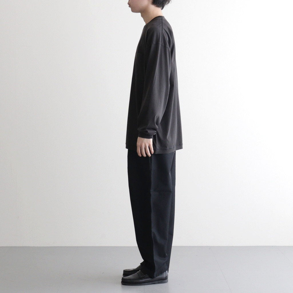 OOAL L/S Pocket Tee #Charcoal [S26ST015]