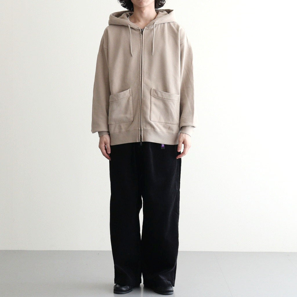 Garment Dyed Field Zip Up Hoodie #Beige [N26FH057]