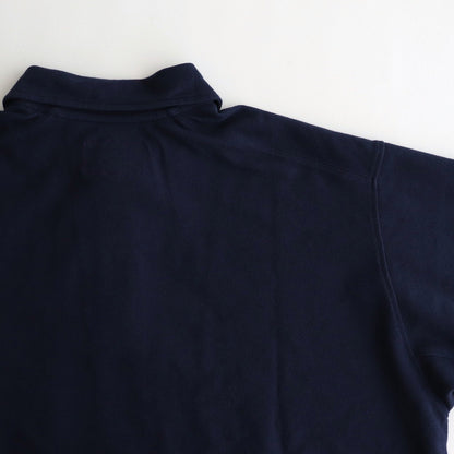 Moss Stitch Field Big Polo #Navy [N25SH091]