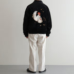 STUNNING VELVET SOUVENIR JACKET(Niwatori to Hiyoko) #ONYX [252OJ-JK12]
