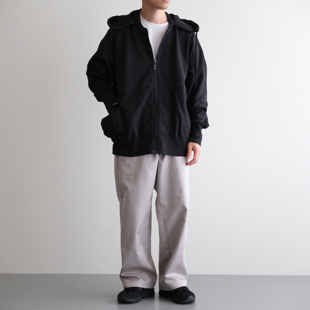 11oz Zip Up Hoodie #Black [N25FH046]