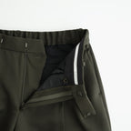 DOUBLE PLEATED SEMI EASY TROUSERS #D.OLIVE [A26C15PT01C]