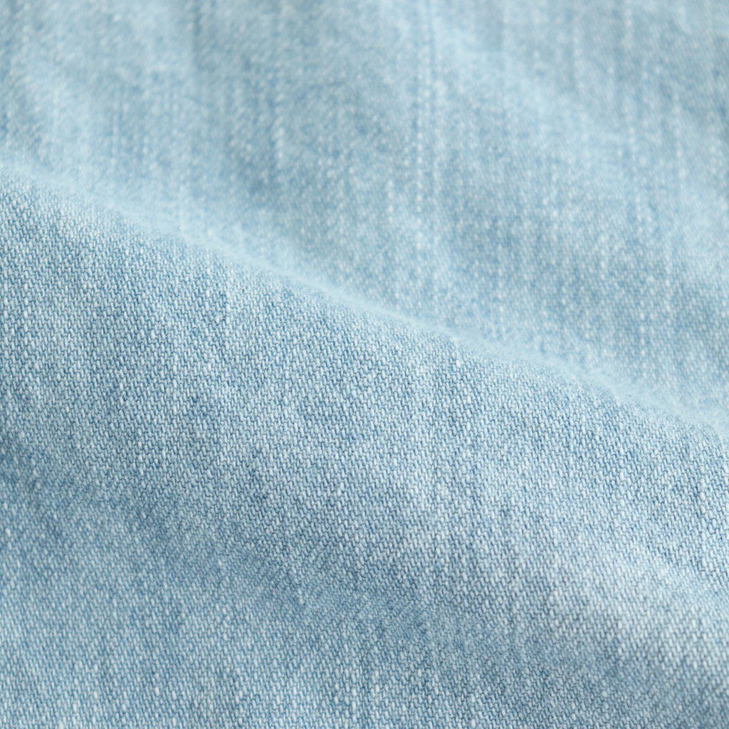 Regular Collar Light Denim Shirt #Indigo Bleach [S25SG087]