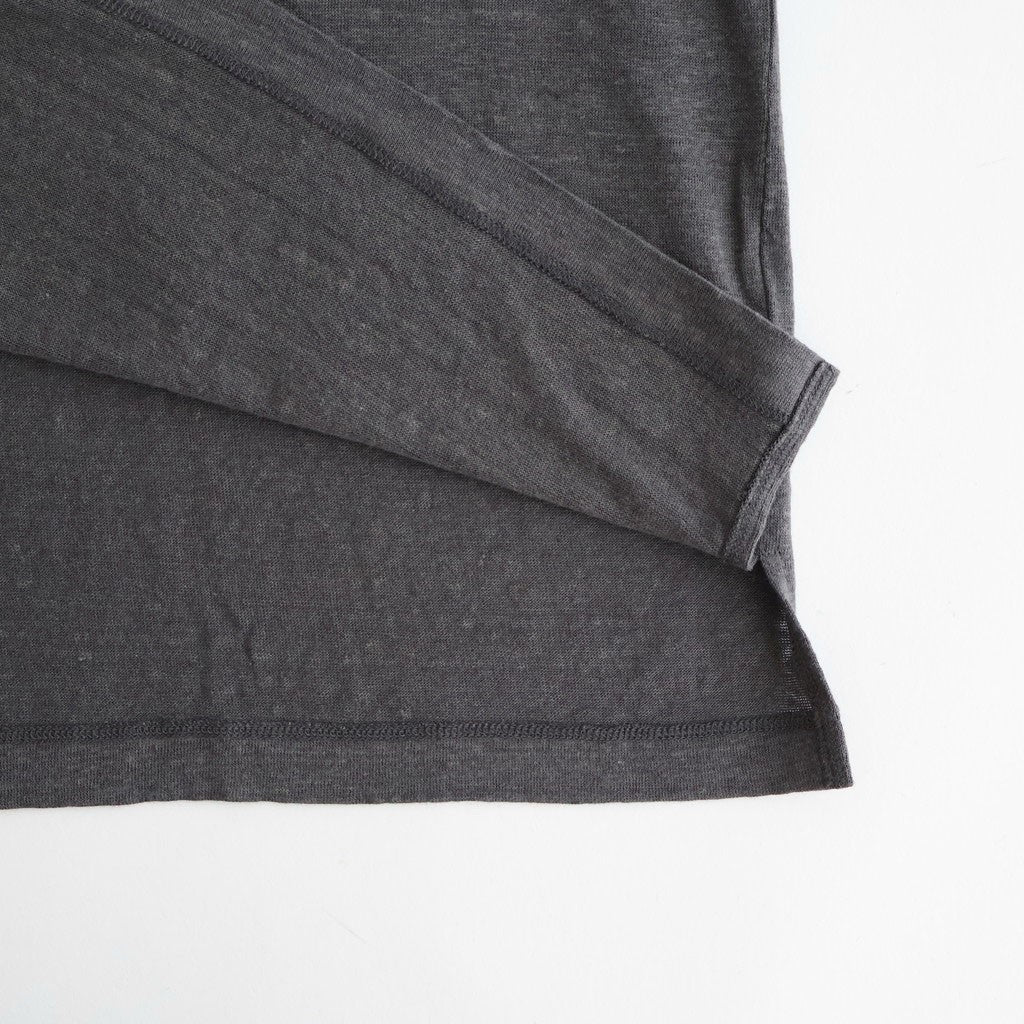 NORMANDY LINEN BASQUE SHIRT #GRAY [BN-26SM-072]