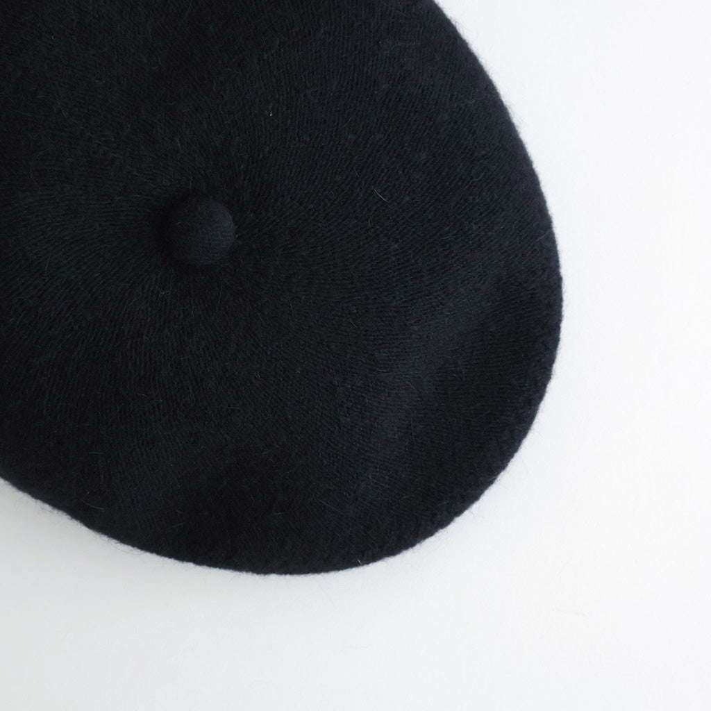 ANGORA WOOL HUNTHING CAP - GENTLEMAN #BLACK [X01007]