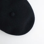 ANGORA WOOL HUNTHING CAP - GENTLEMAN #BLACK [X01007]