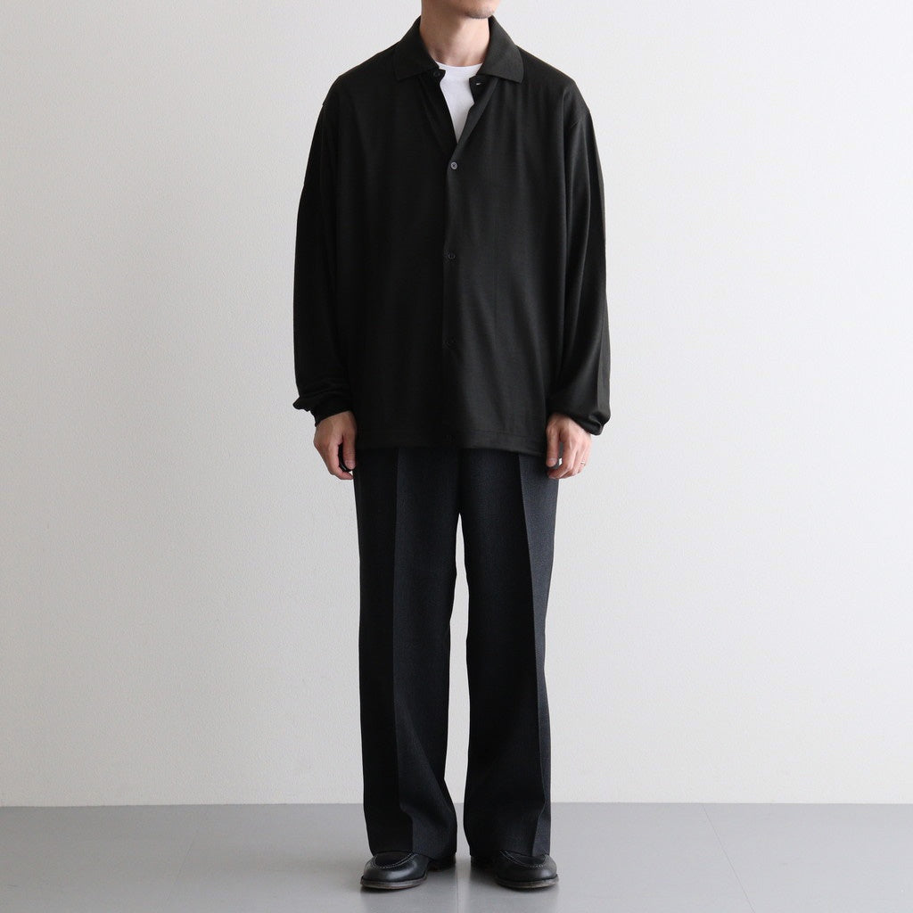 REGULAR FIT STRAIGHT TROUSERS #GRAY BIRD’S-EYE [M26C10PT03C]