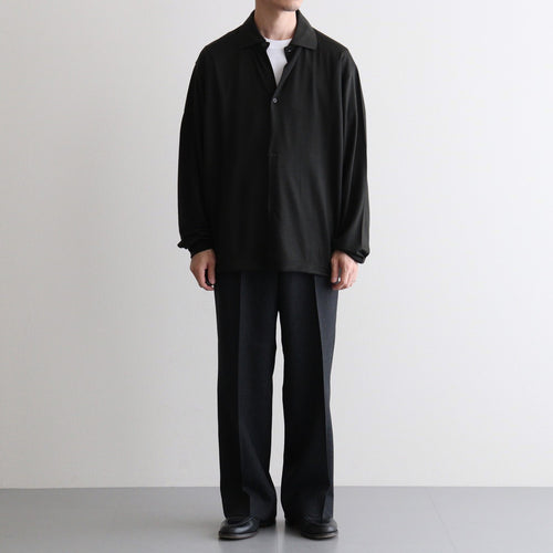 REGULAR FIT STRAIGHT TROUSERS #GRAY BIRD’S-EYE [M26C10PT03C]